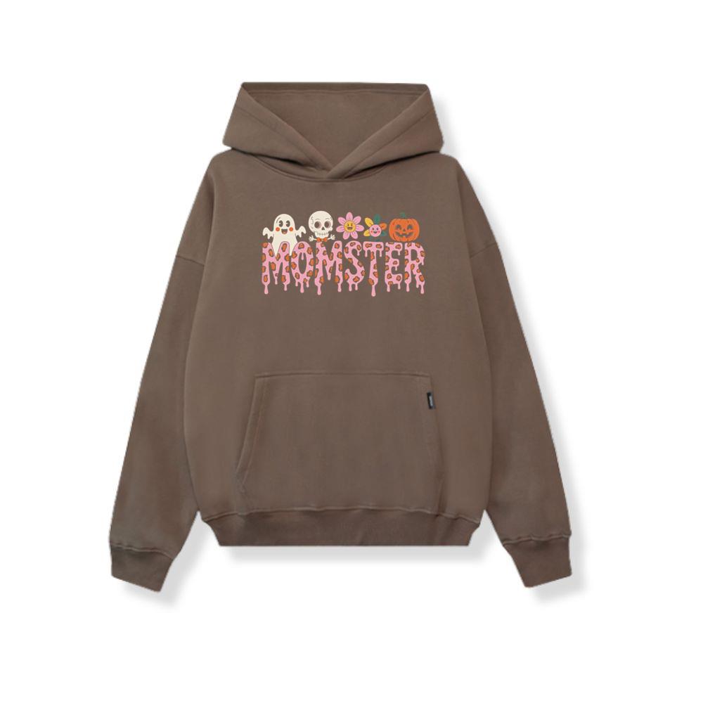 Monster Halloween Skull Pumpkin Graphic Hoodie
