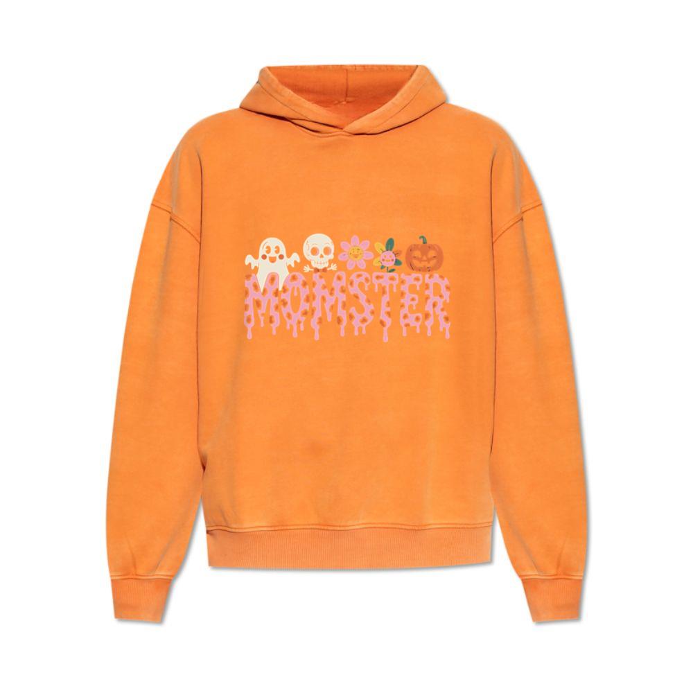 Monster Halloween Skull Pumpkin Graphic Hoodie