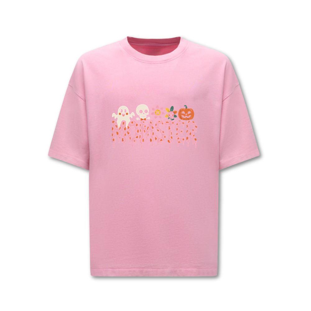 Monster Halloween Skull Pumpkin Graphic T-Shirt