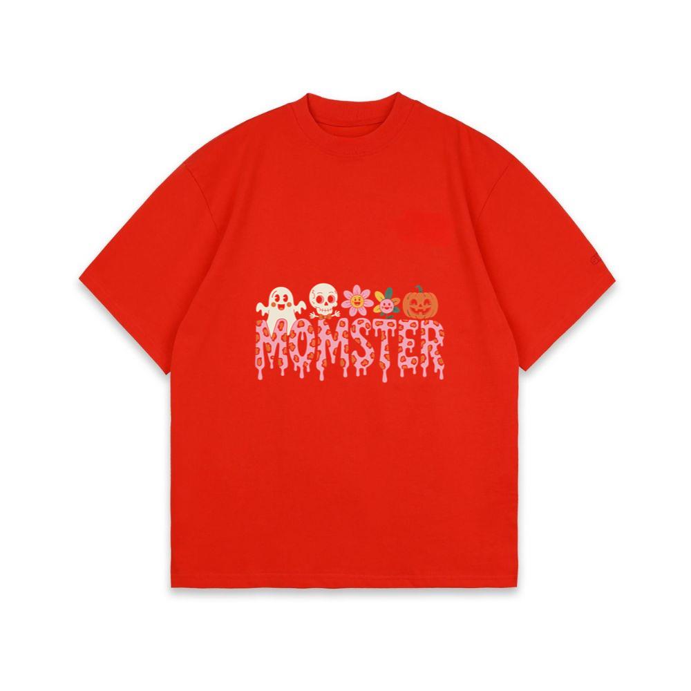 Monster Halloween Skull Pumpkin Graphic T-Shirt