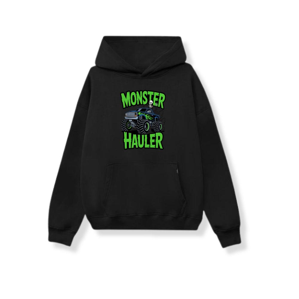 Monster Hauler Big Truck Cartoon Graphic Hoodie