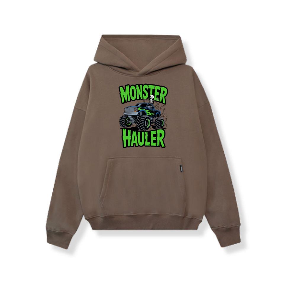 Monster Hauler Big Truck Cartoon Graphic Hoodie