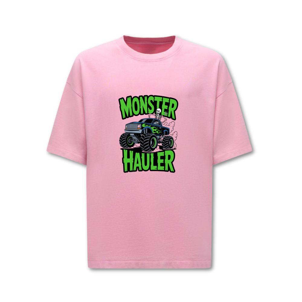 Monster Hauler Big Truck Cartoon Graphic T-Shirt