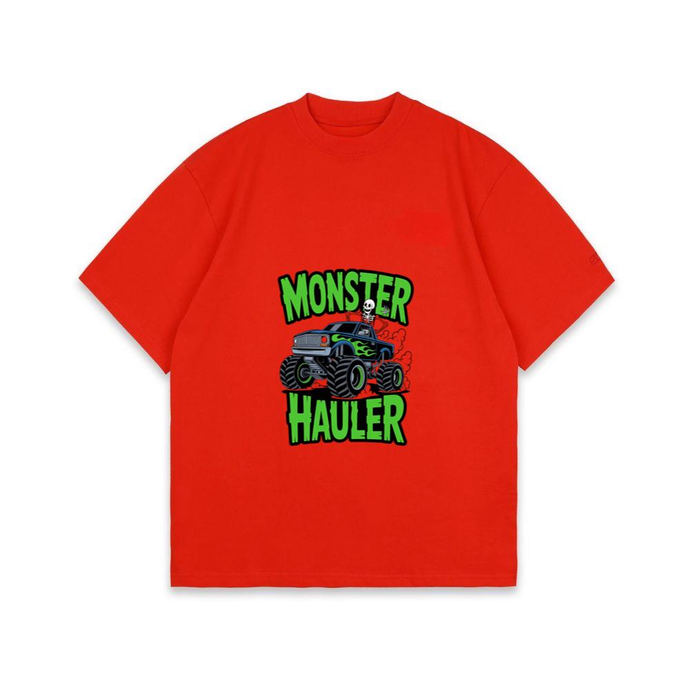 Monster Hauler Big Truck Cartoon Graphic T-Shirt