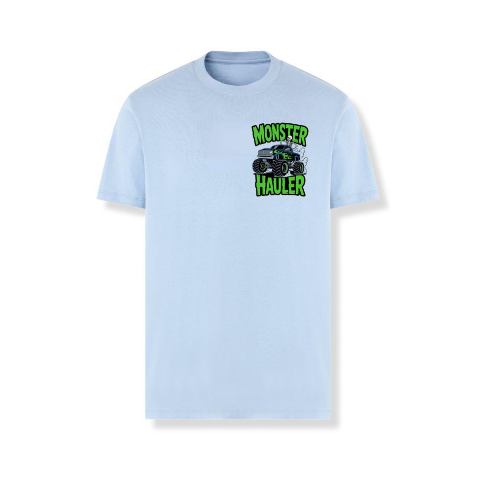 Monster Hauler Big Truck Cartoon Graphic T-Shirt - Image 2