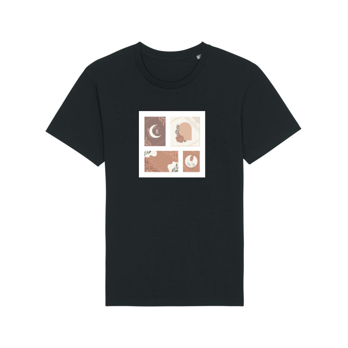 Moon, Arch, and Flower Designs T-Shirts