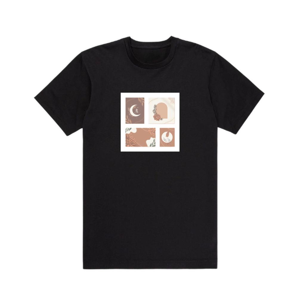 Moon, Arch, and Flower Designs T-Shirts