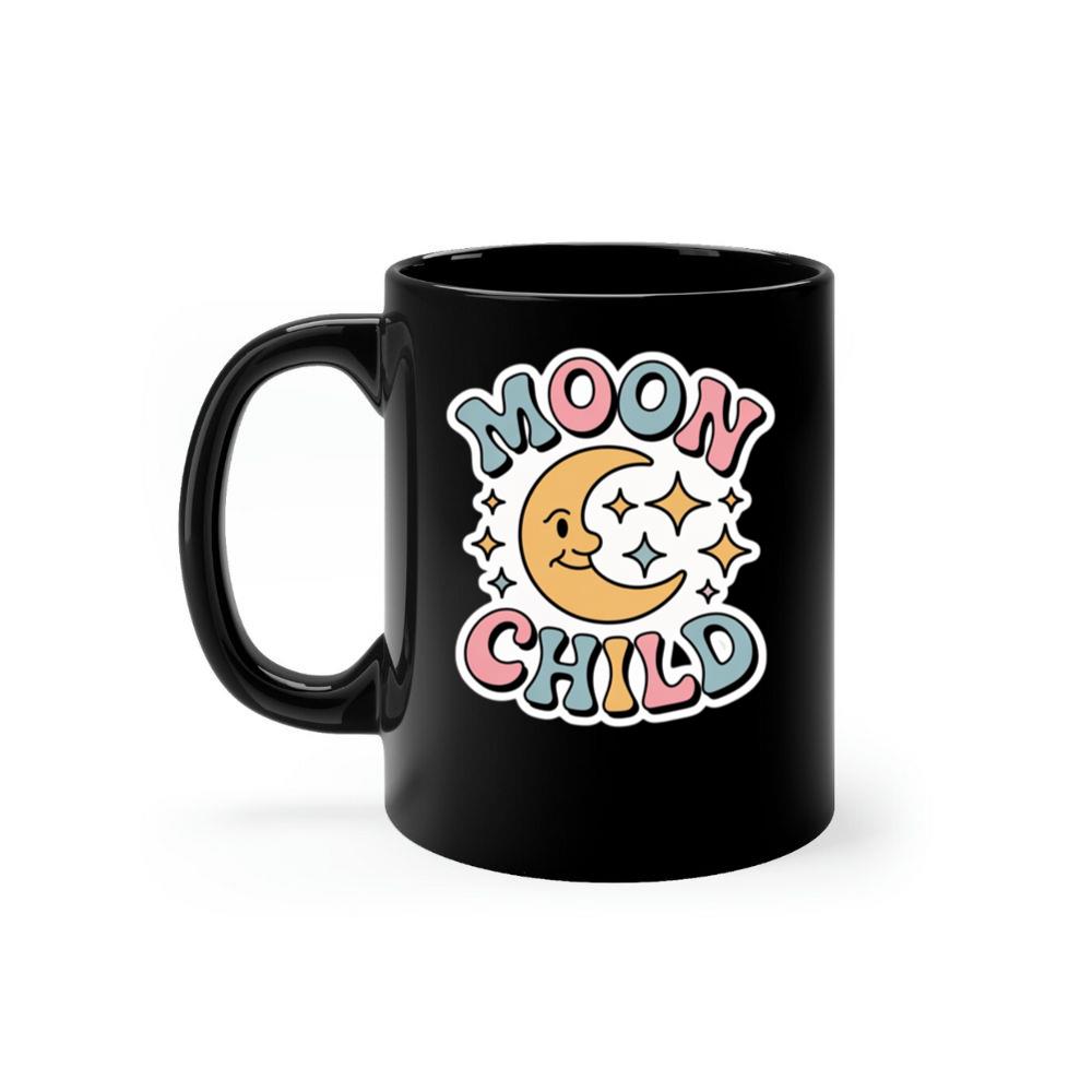 Moon Child Crescent Moon Retro Design for Dreamy and Free Spirits Mug