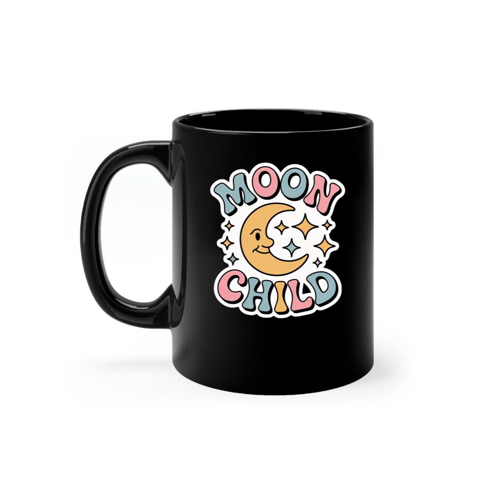 Moon Child Crescent Moon Retro Design for Dreamy and Free Spirits Mug