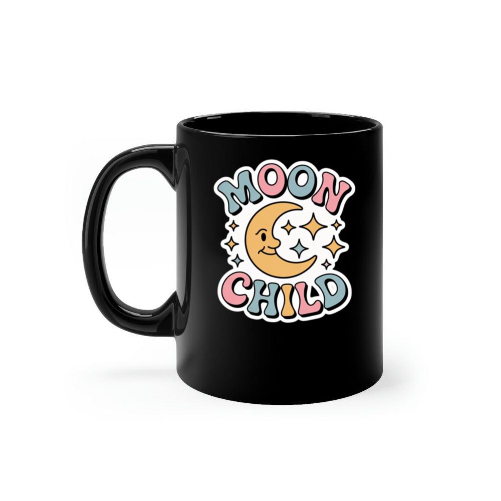 Moon Child Crescent Moon Retro Design for Dreamy and Free Spirits Mug