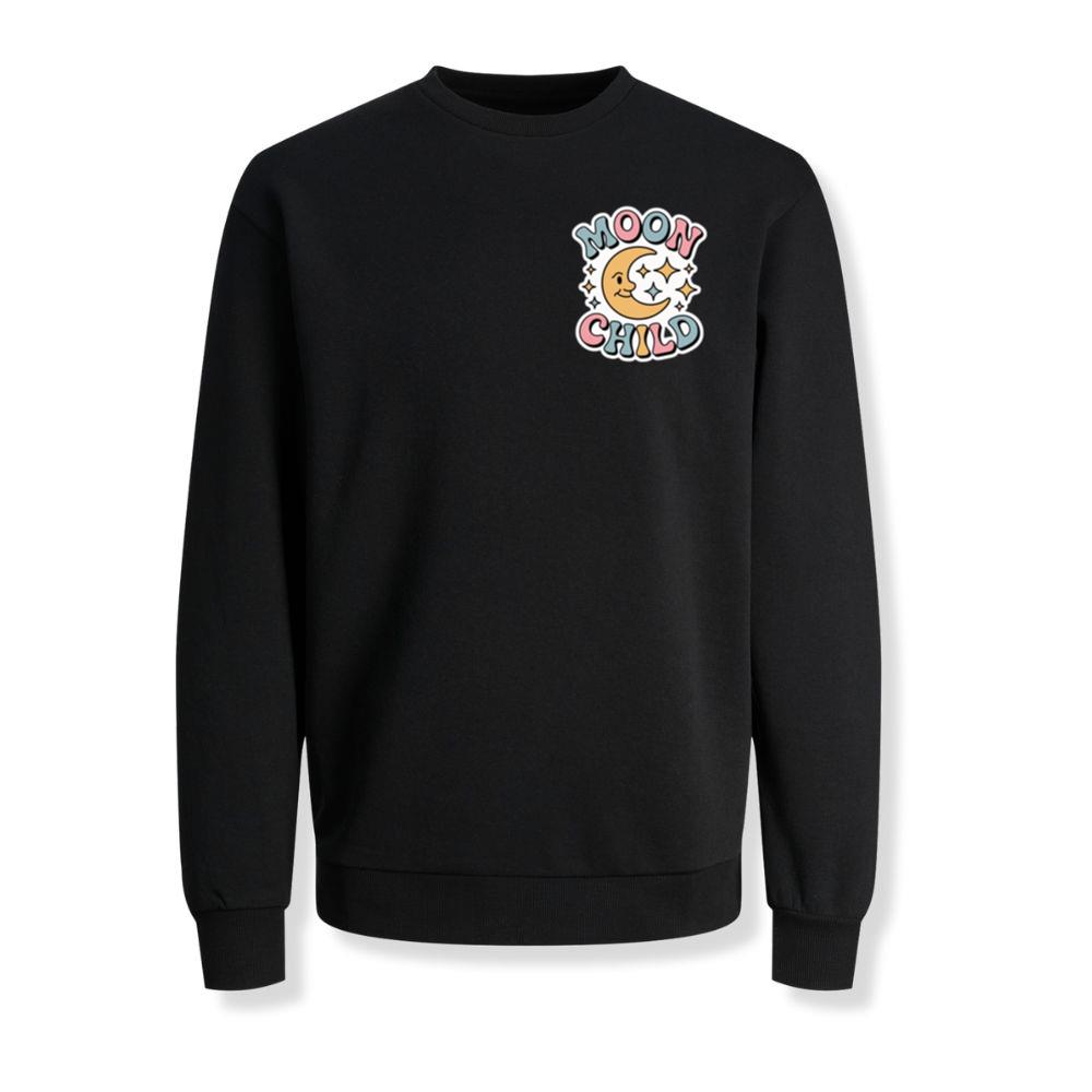 Moon Child Crescent Moon Retro Design for Dreamy and Free Spirits Sweatshirts