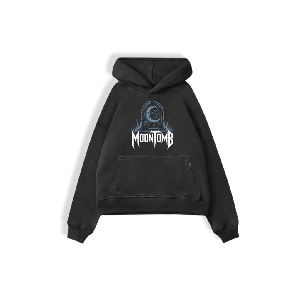 Moontomb Skull Grave Horror Graphic Hoodie