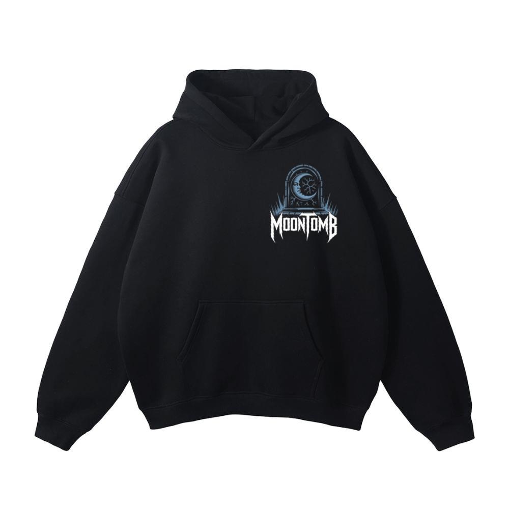 Moontomb Skull Grave Horror Graphic Hoodie