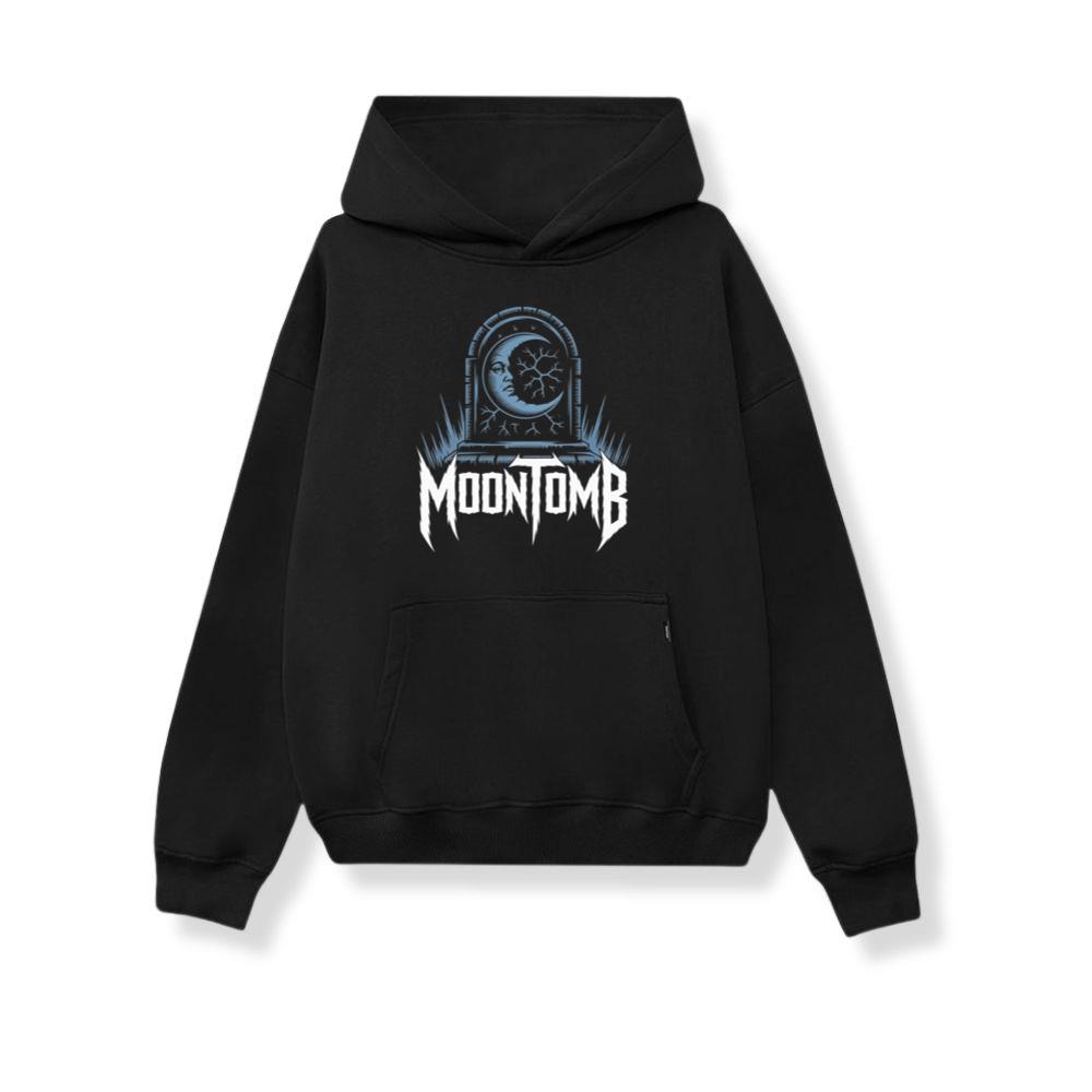Moontomb Skull Grave Horror Graphic Hoodie