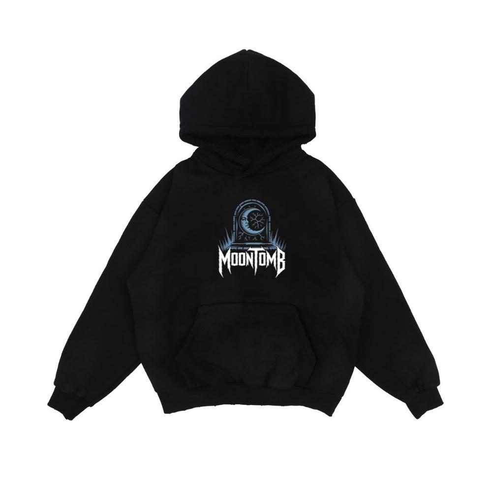 Moontomb Skull Grave Horror Graphic Hoodie
