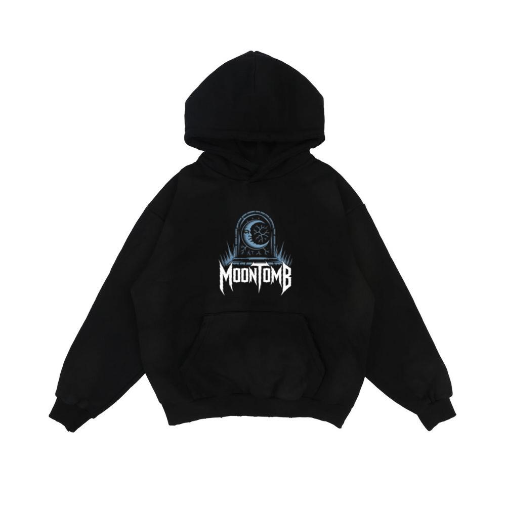 Moontomb Skull Grave Horror Graphic Hoodie