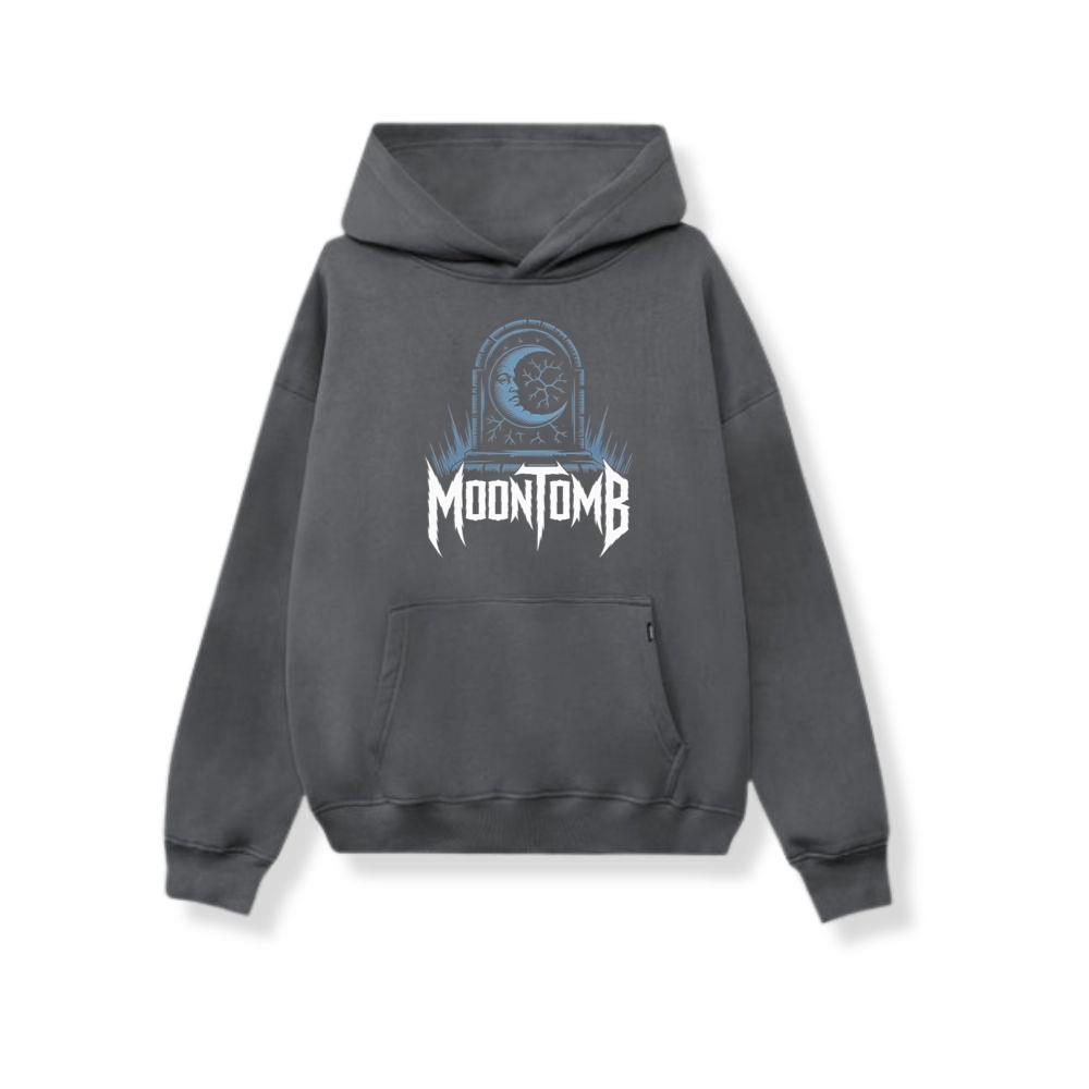Moontomb Skull Grave Horror Graphic Hoodie Somoslasia