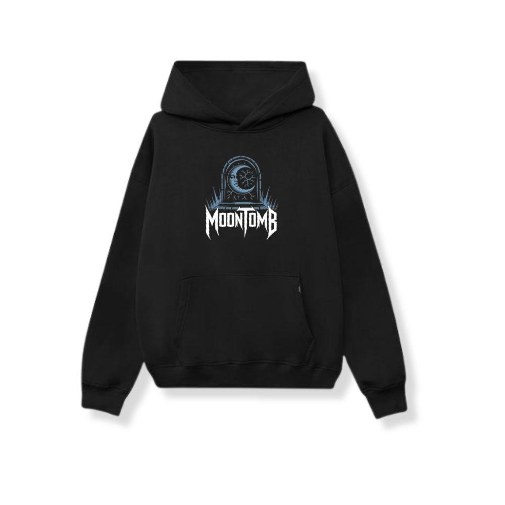 Moontomb Skull Grave Horror Graphic Hoodie