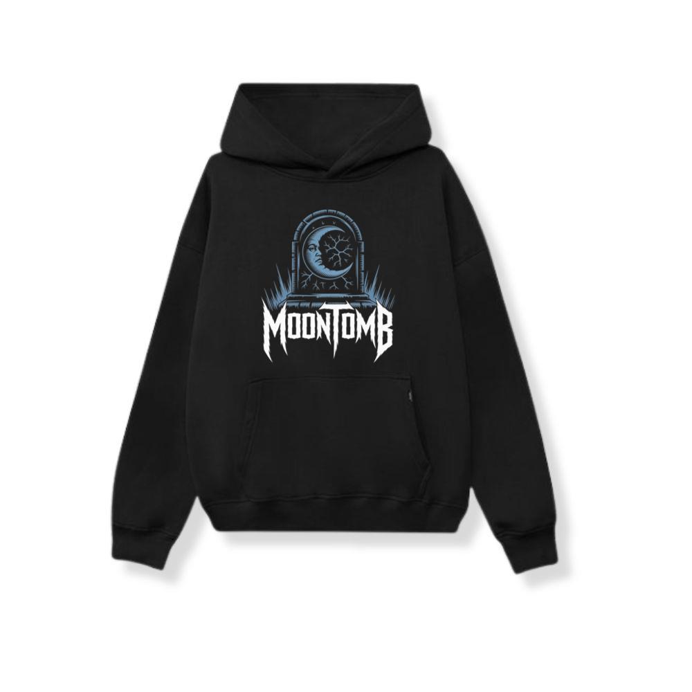 Moontomb Skull Grave Horror Graphic Hoodie