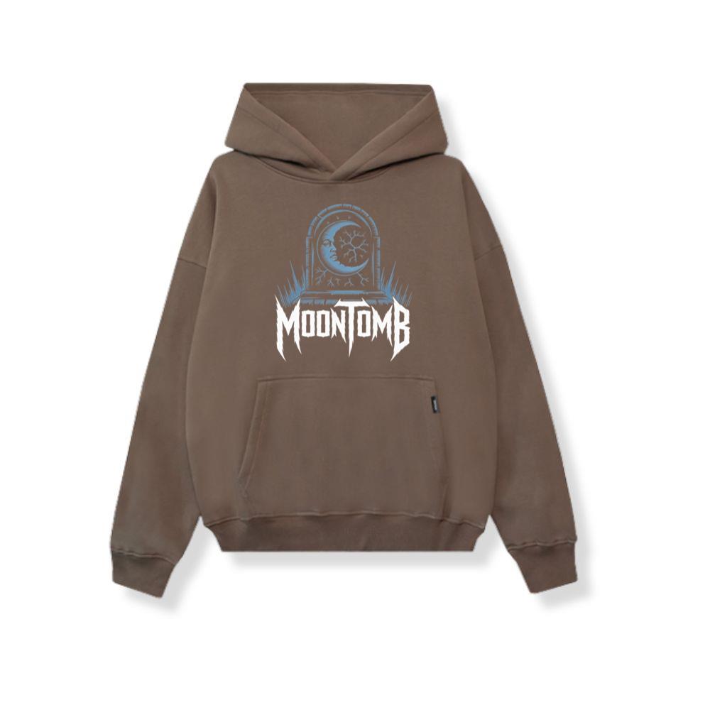Moontomb Skull Grave Horror Graphic Hoodie Somoslasia