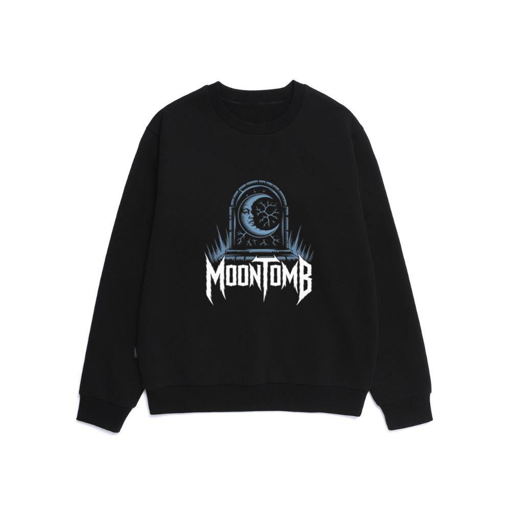 Moontomb Skull Grave Horror Graphic Sweatshirt