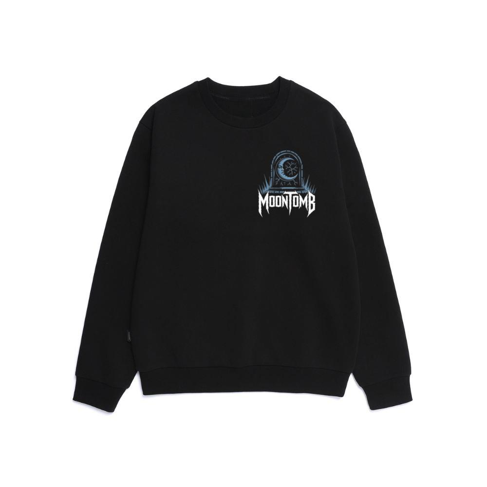 Moontomb Skull Grave Horror Graphic Sweatshirt
