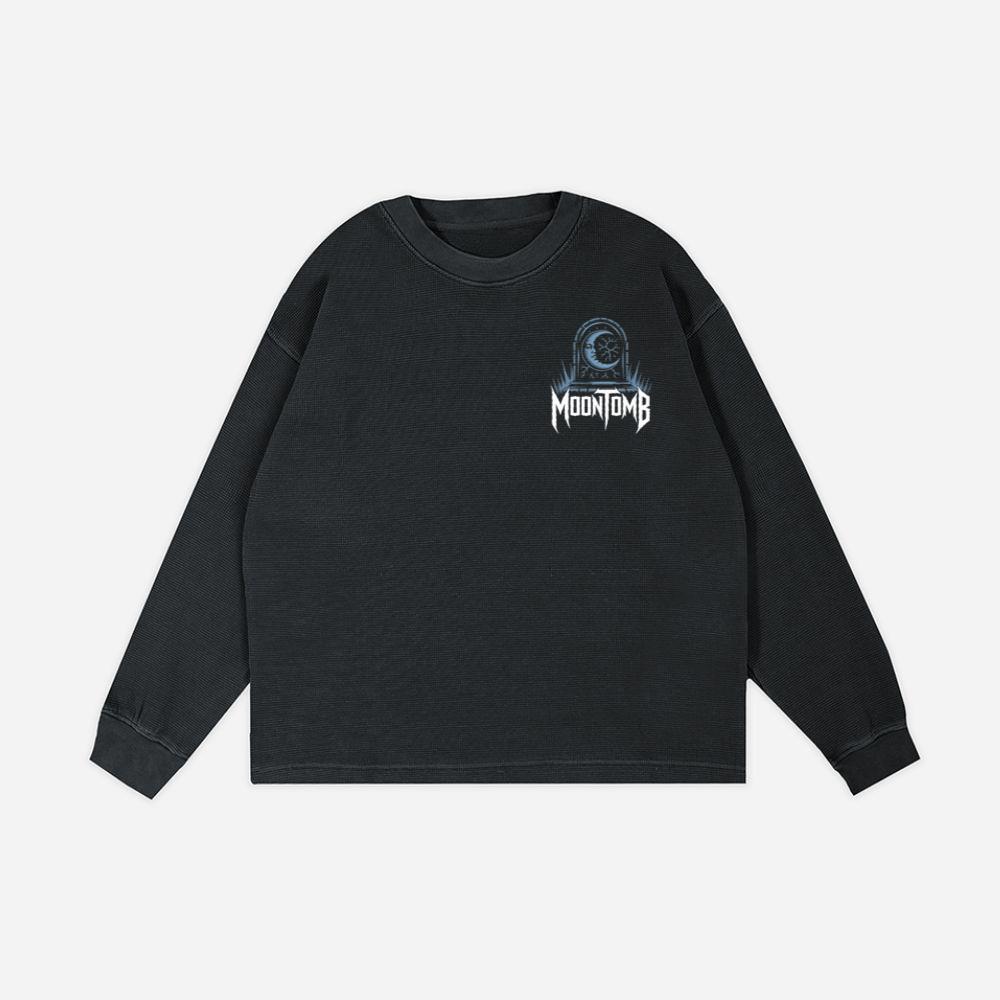 Moontomb Skull Grave Horror Graphic Sweatshirt