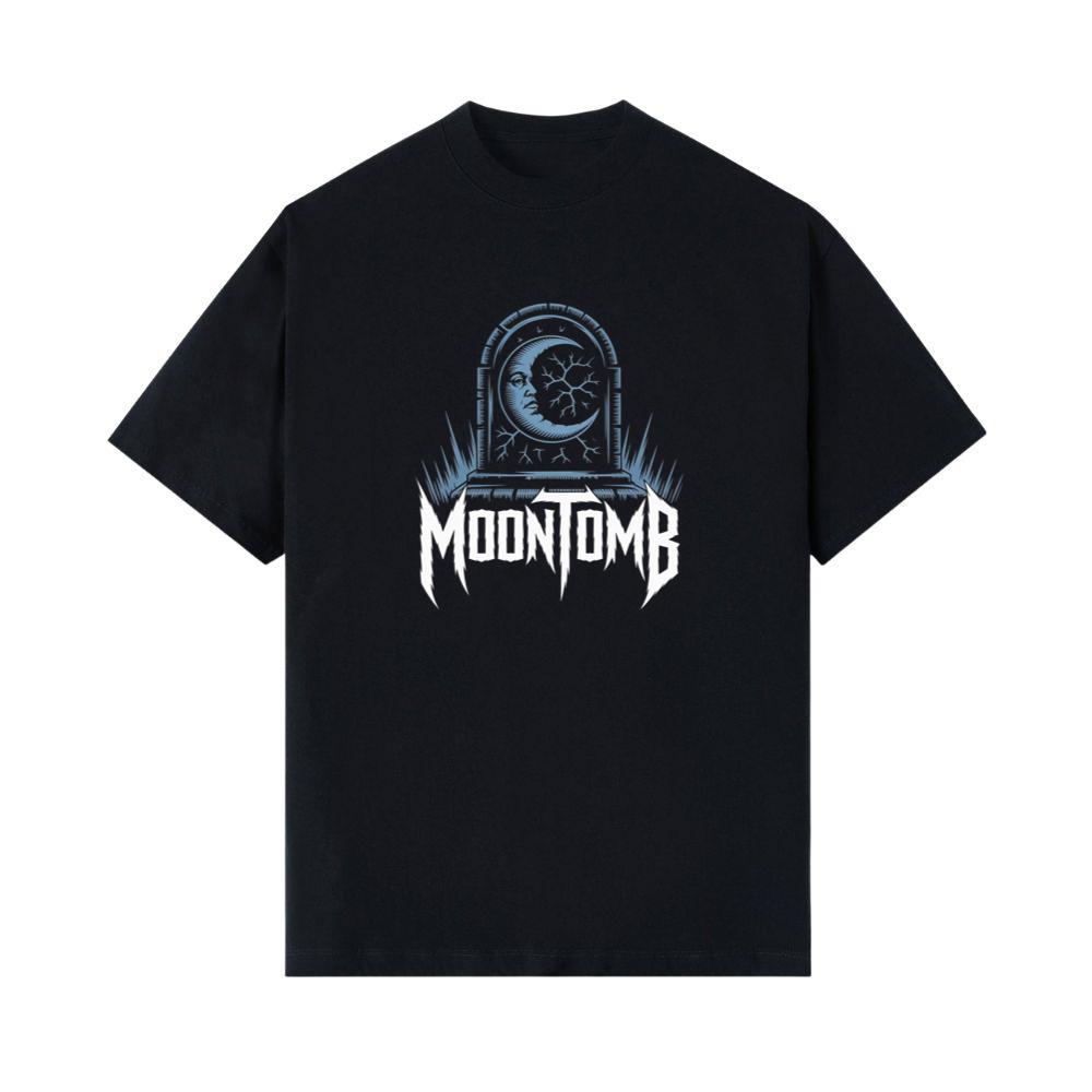 Moontomb Skull Grave Horror Graphic T-Shirt