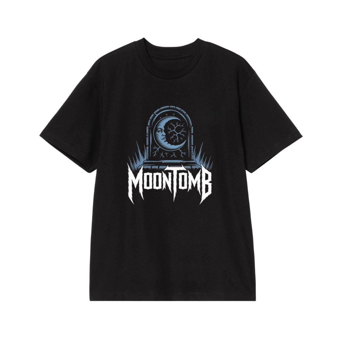 Moontomb Skull Grave Horror Graphic T-Shirt