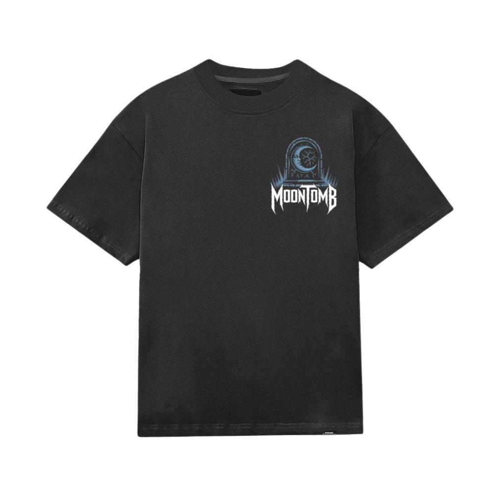 Moontomb Skull Grave Horror Graphic T-Shirt - Image 3