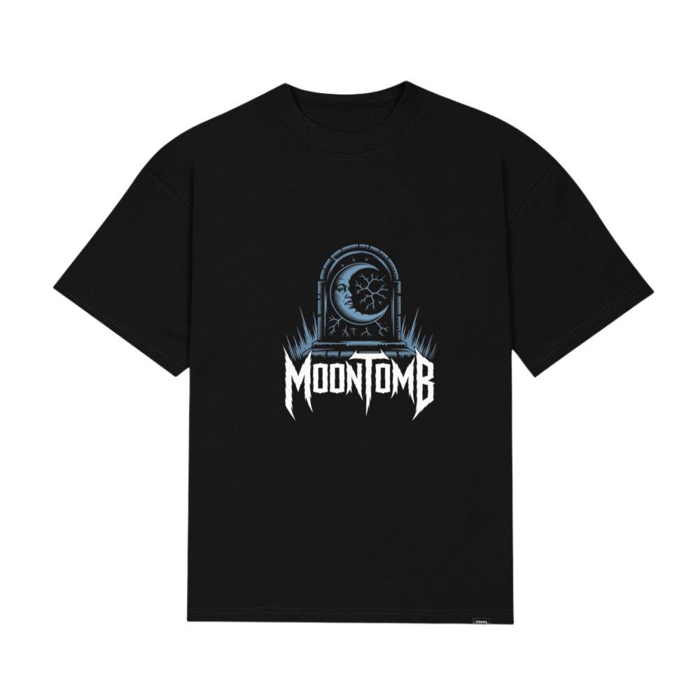 Moontomb Skull Grave Horror Graphic T-Shirt