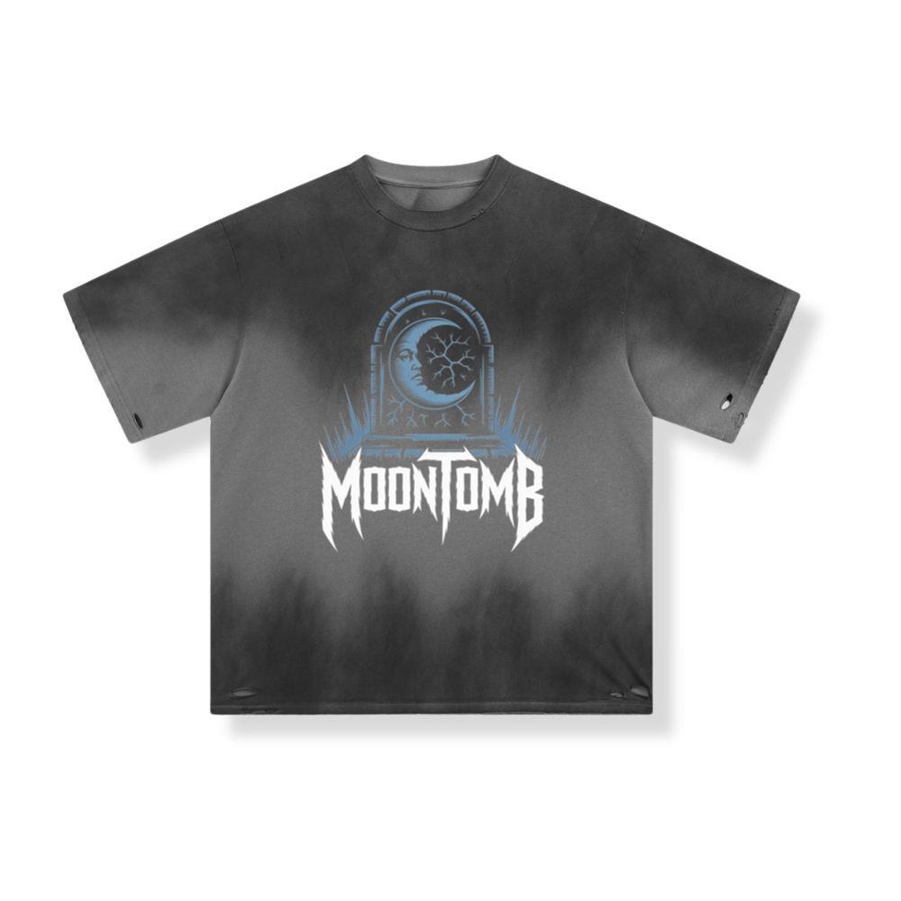Moontomb Skull Grave Horror Graphic T-Shirt