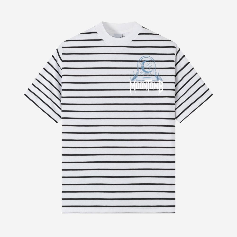 Moontomb Skull Grave Horror Graphic T-Shirt - Image 3