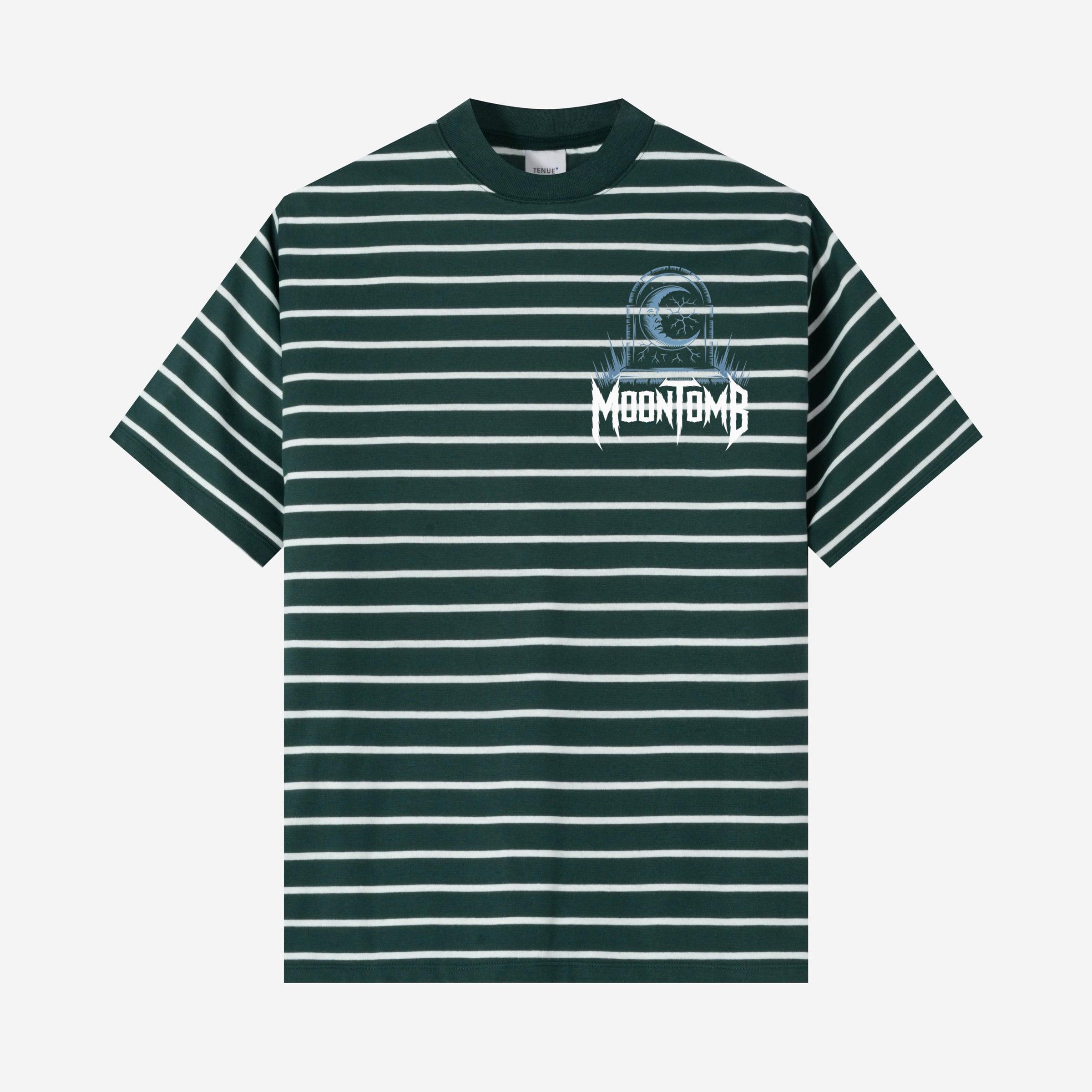 Moontomb Skull Grave Horror Graphic T-Shirt - Image 2