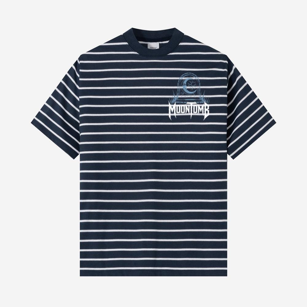 Moontomb Skull Grave Horror Graphic T-Shirt