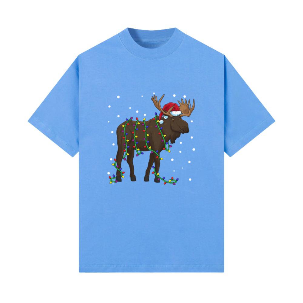 Moose Christmas Scandinavia Animal T-Shirt