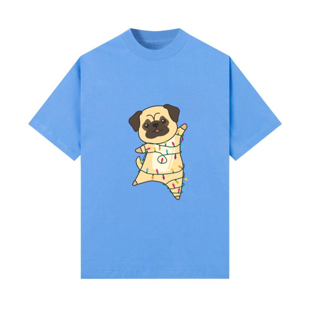 Mops Christmas Snow Winter Animals Dogs T-Shirt