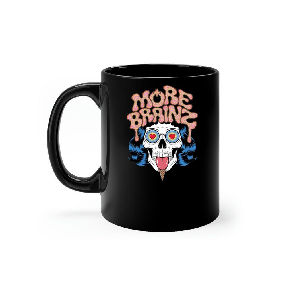 More Brains Zombie Head Cartoon Graphic Mug