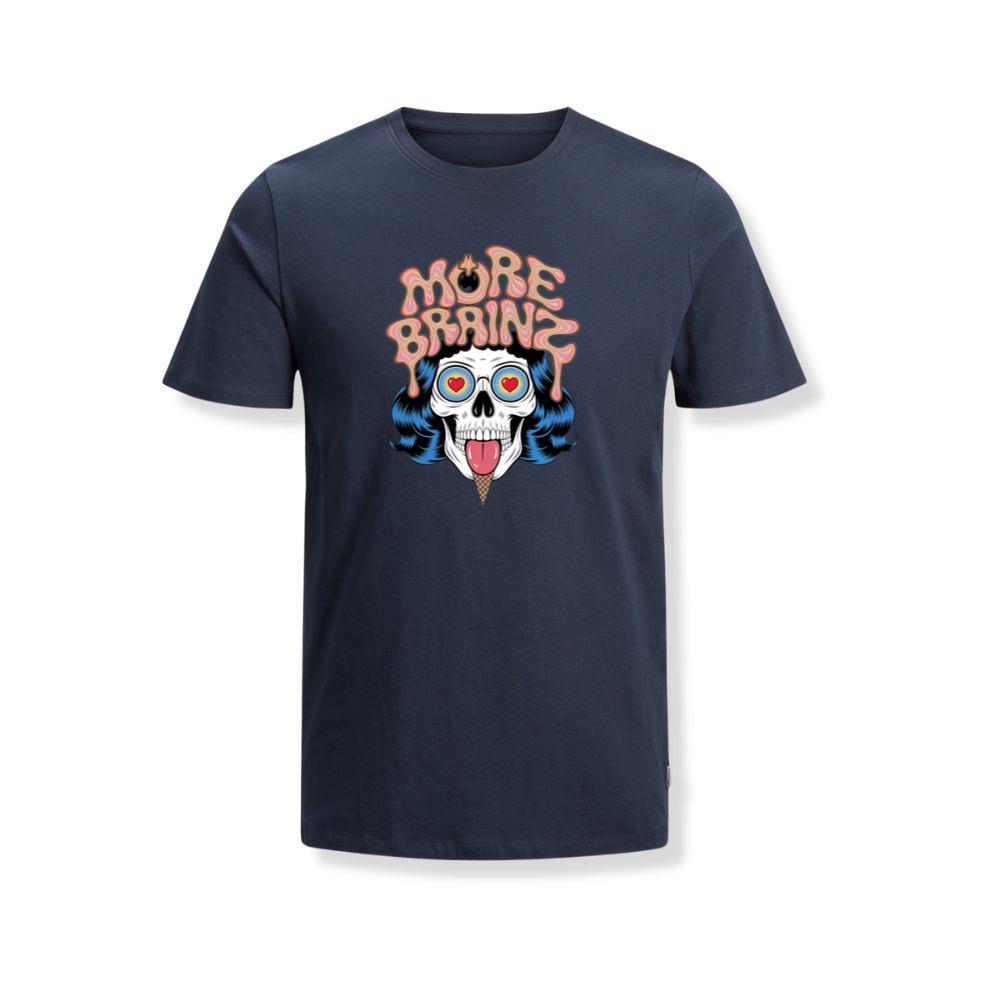 More Brains Zombie Head Cartoon Graphic TShirt Myheroshop