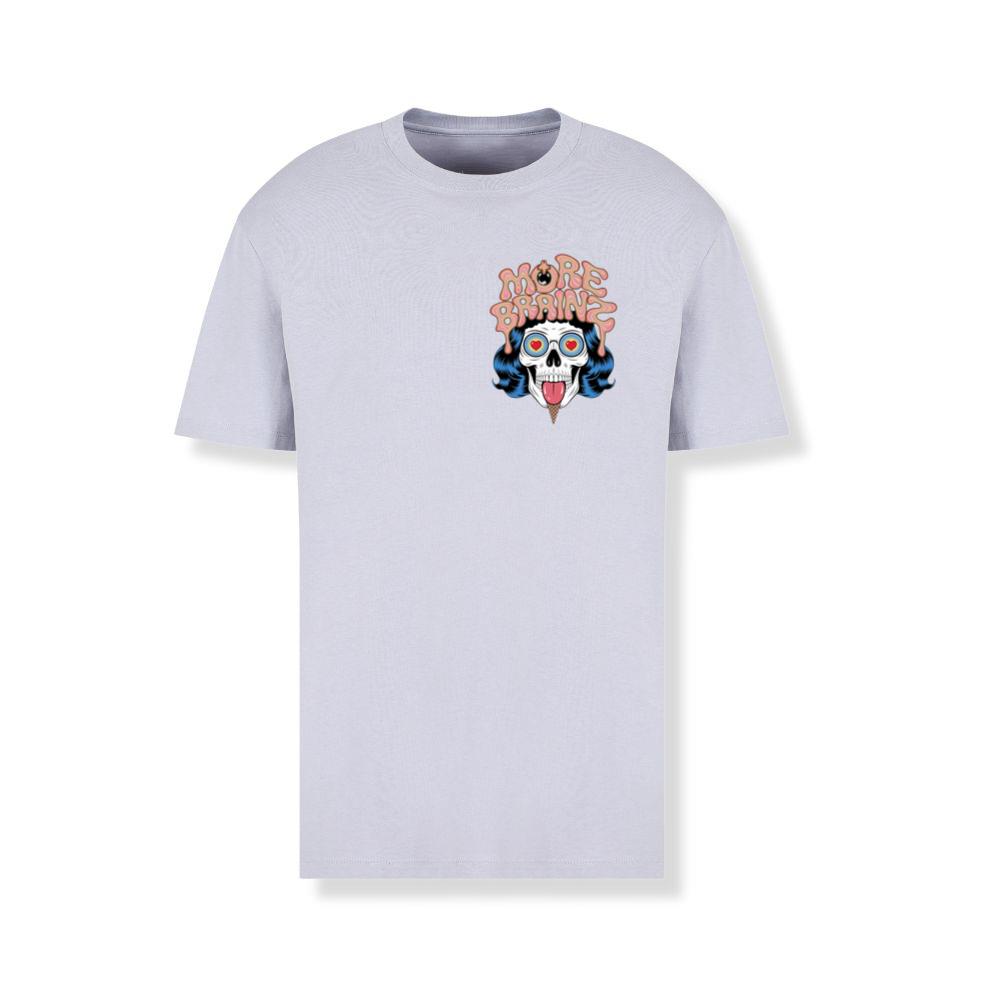 More Brains Zombie Head Cartoon Graphic T-Shirts - Image 2