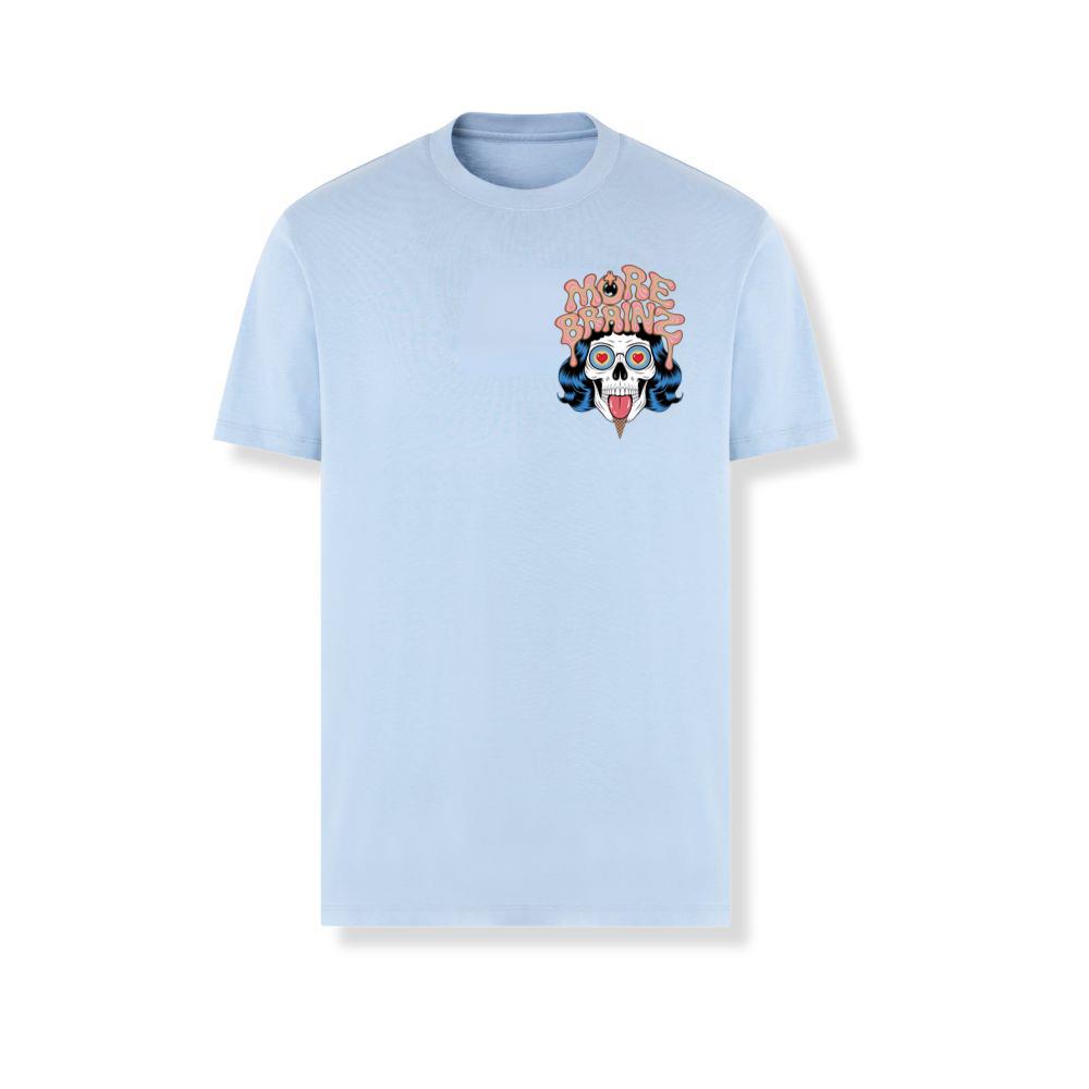 More Brains Zombie Head Cartoon Graphic T-Shirts - Image 3