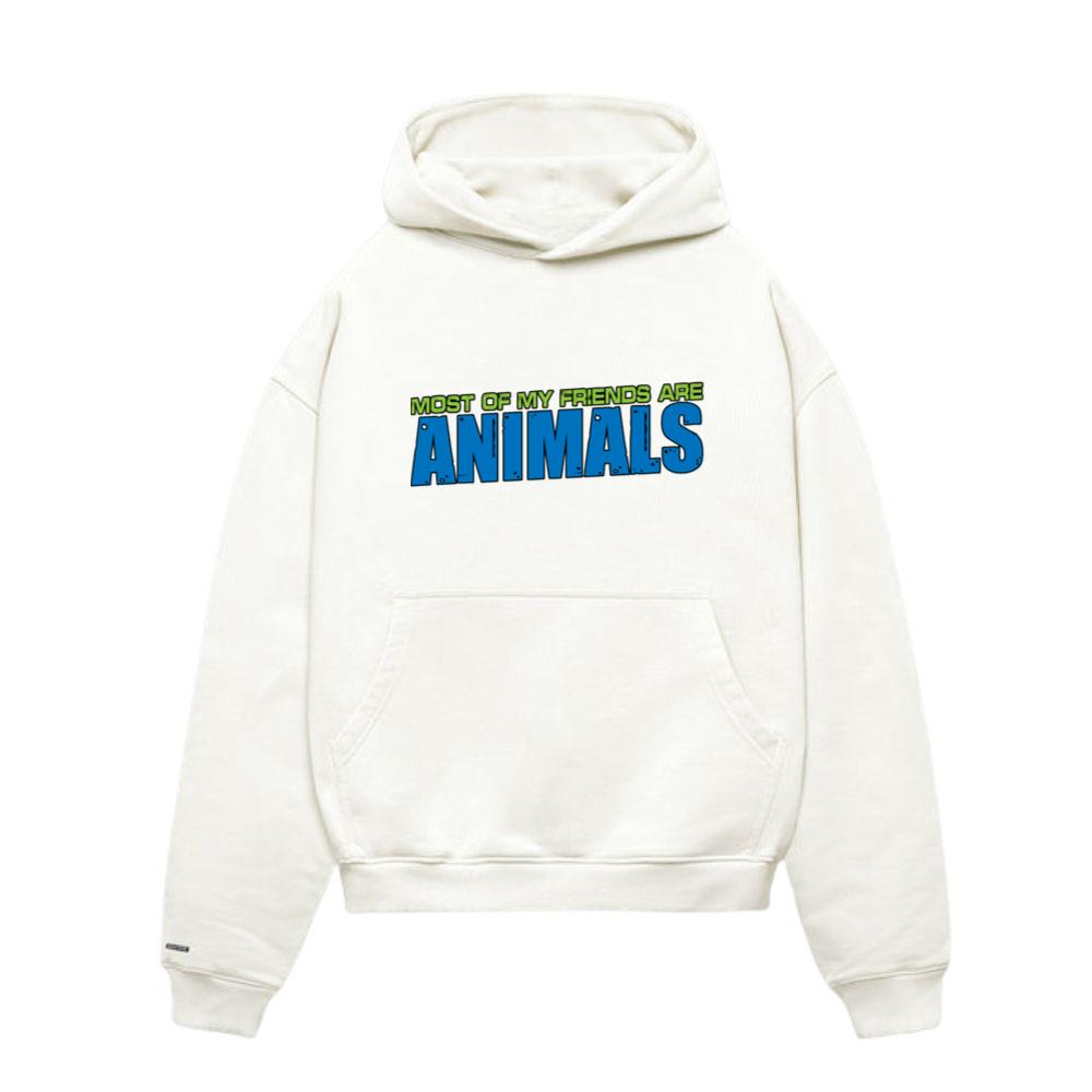 Most of My Friends Are Animals 4_3 Hoodies