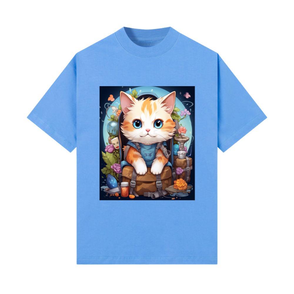 Mountain Hiker Backpacker Feline Animal Hiking Cat_2 T-Shirt