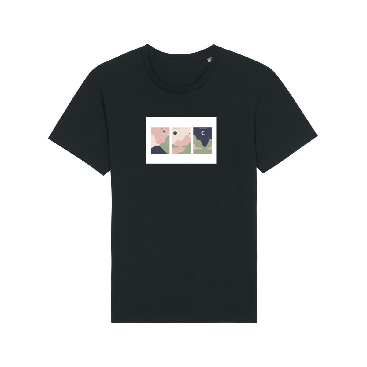 Mountain, Moon, and Star Triptych T-Shirts