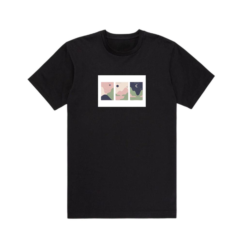 Mountain, Moon, and Star Triptych T-Shirts