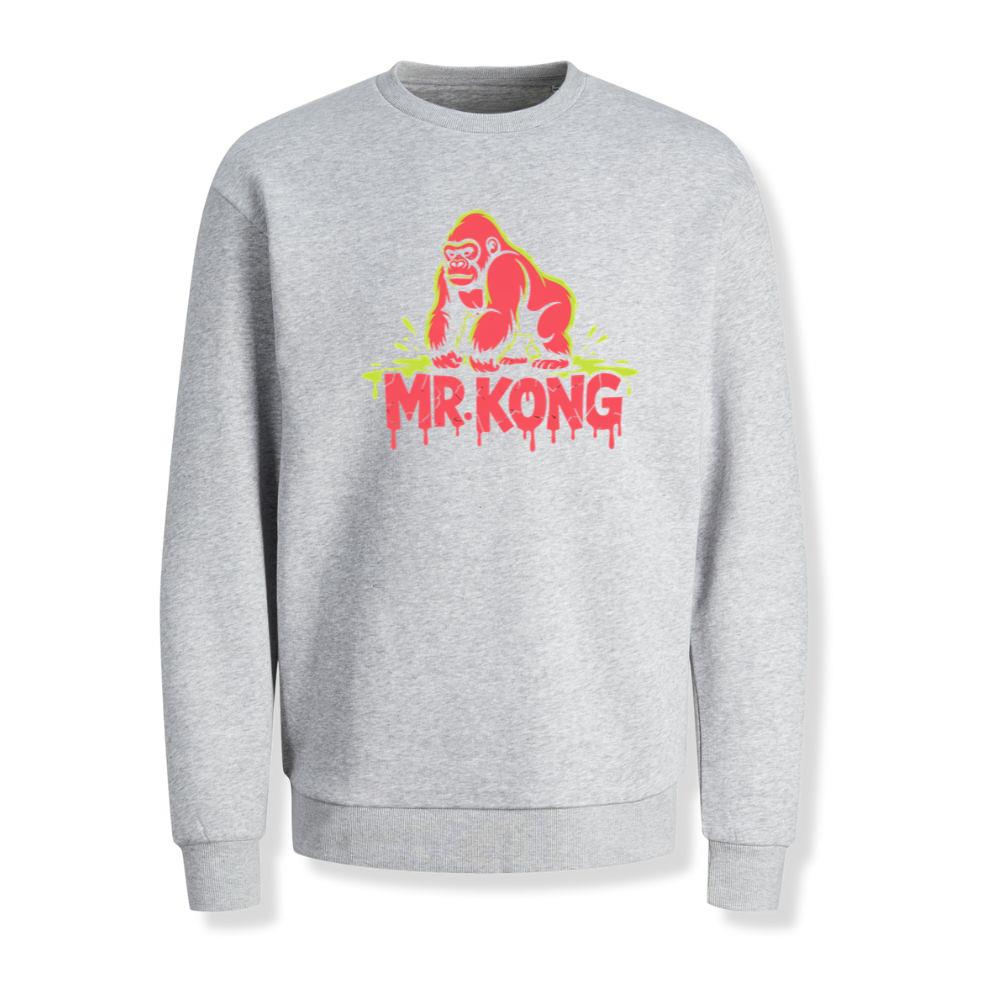 Mr Kong Retro Gorilla Cartoon Design Sweatshirt
