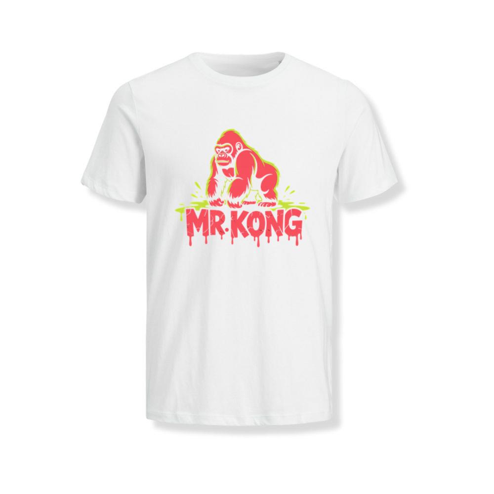 Mr Kong Retro Gorilla Cartoon Design T-Shirt