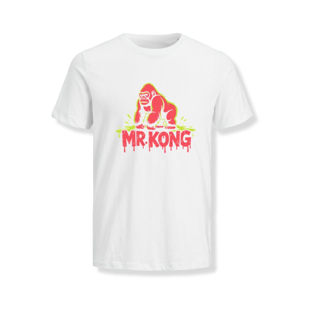 Mr Kong Retro Gorilla Cartoon Design T-Shirts