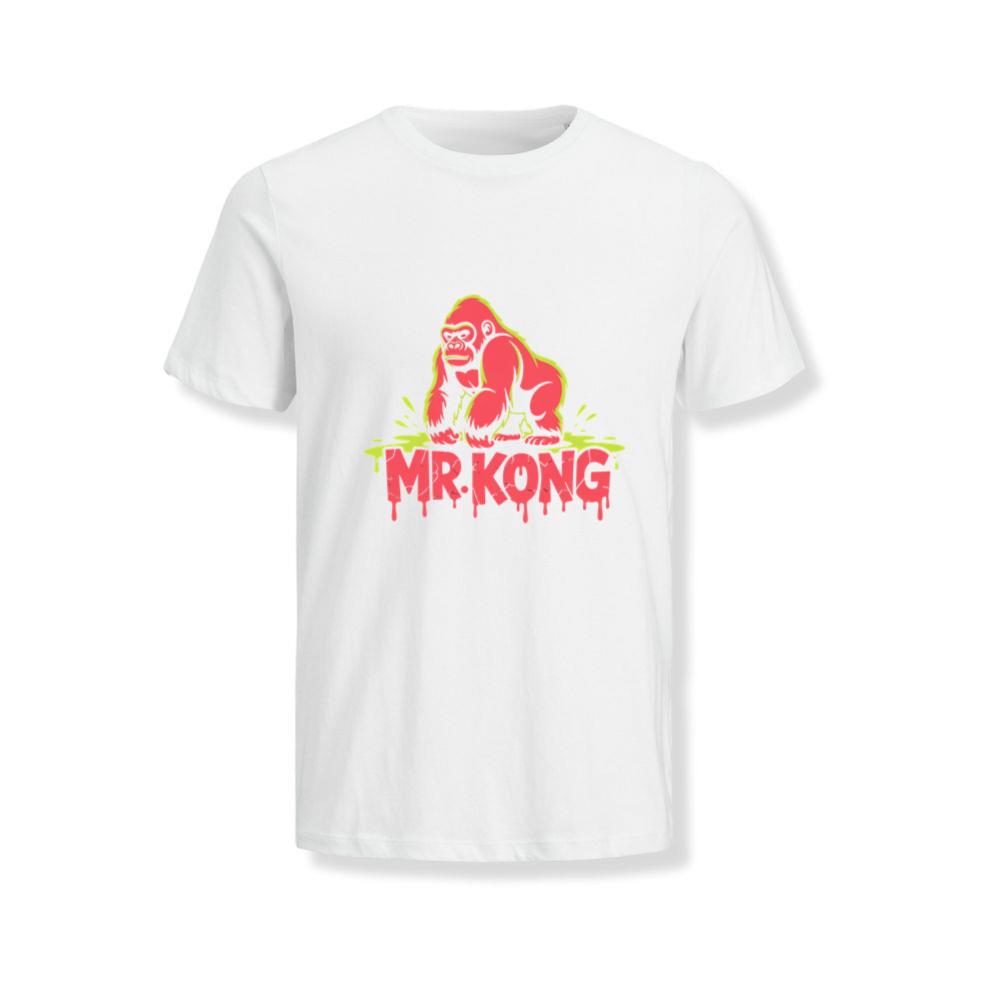 Mr Kong Retro Gorilla Cartoon Design T-Shirts