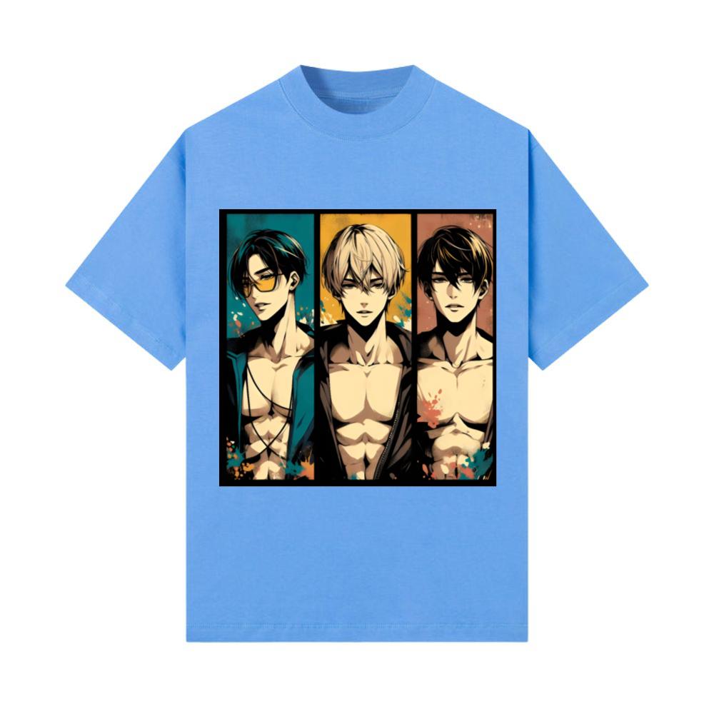 Muscle Gym Sportsman Anime Manga Husbando Otaku T-Shirt